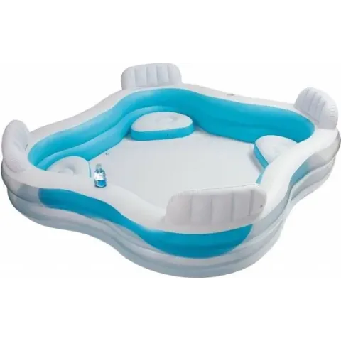 Intex Family Lounge Pool 229 x 229 x 66 cm - Opblaasbaarzwembad