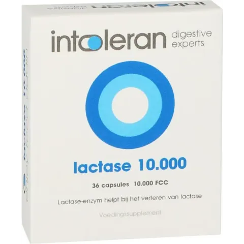 Intoleran Lactase 10.000 - 36 capsules - Enzympreparaat