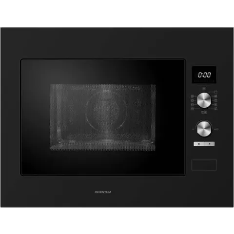 Inventum IMC6132FZWA - Inbouw combimagnetron - Zwart RVS
