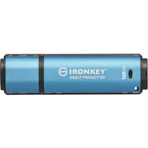IronKey Vault Privacy 50 - secure USB flash drive 128 GB - Blauw