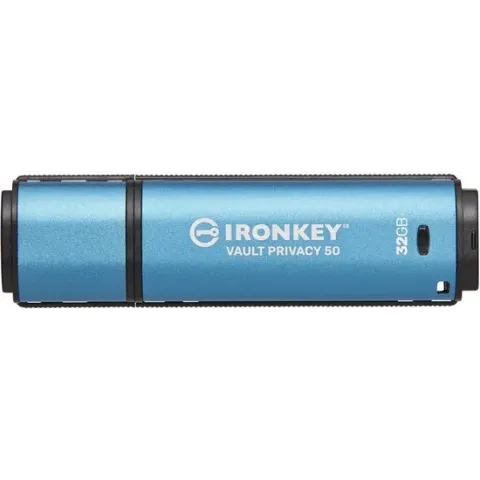 IronKey Vault Privacy 50 - secure USB flash drive 32 GB - Blauw