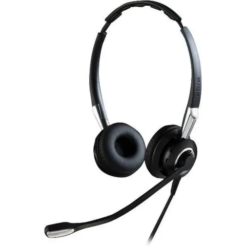 Jabra Biz 2400 II QD Duo NC Headset Hoofdband Zwart, Zilver