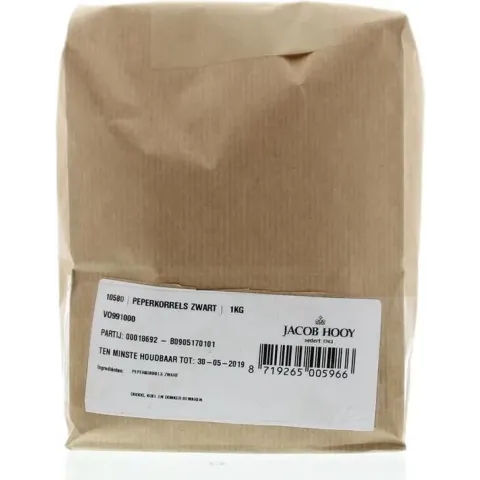 Jacob Hooy Peperkorrel Zwart Heel 1 kg