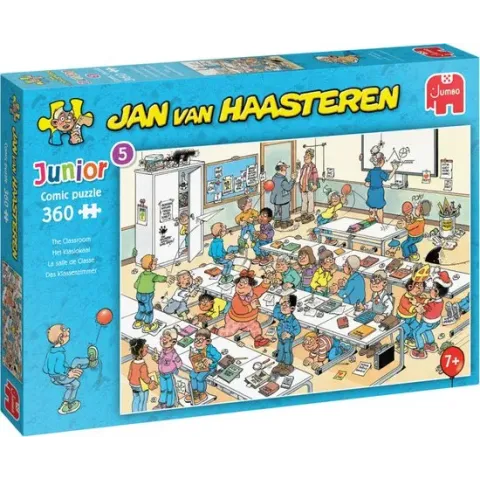 Jan van Haasteren Junior Het Klaslokaal puzzel - 360 stukjes - Kinderpuzzel