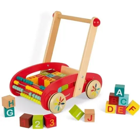 Janod Tatoo ABC Buggy - 30 Blokken