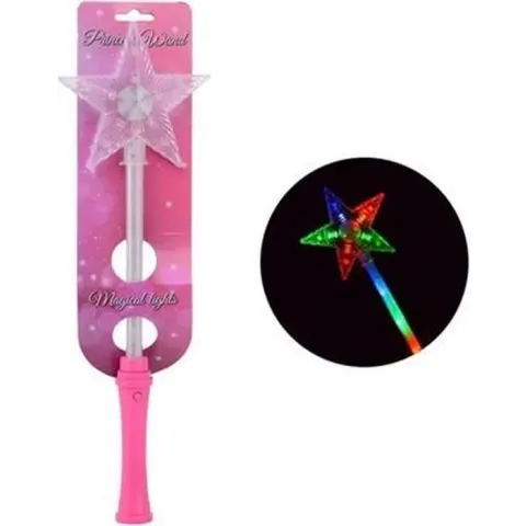 Johntoy Toverstaf Lichtgevend Junior 40 Cm Roze