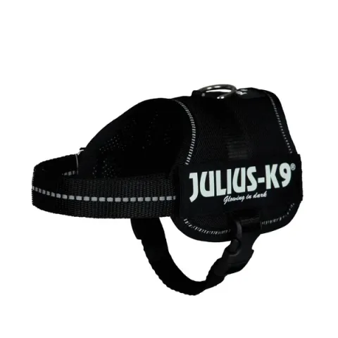 Julius-K9 Powerharness Zwart - Hondenharnas - 33-45x1.8 cm