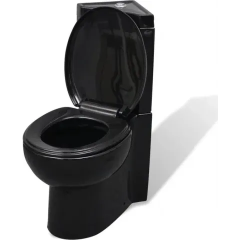 Keramisch Toilet voor in de hoek zwart
