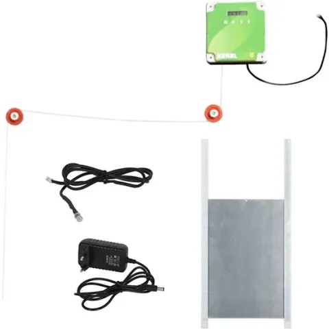 Kerbl Automatische kippendeur, complete set inclusief schuifdeur 43 x 40cm