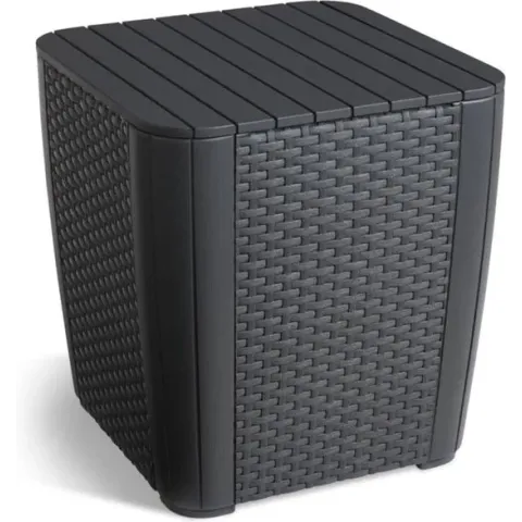 Keter Luzon opbergtafel - 39x39x43cm - Grafiet
