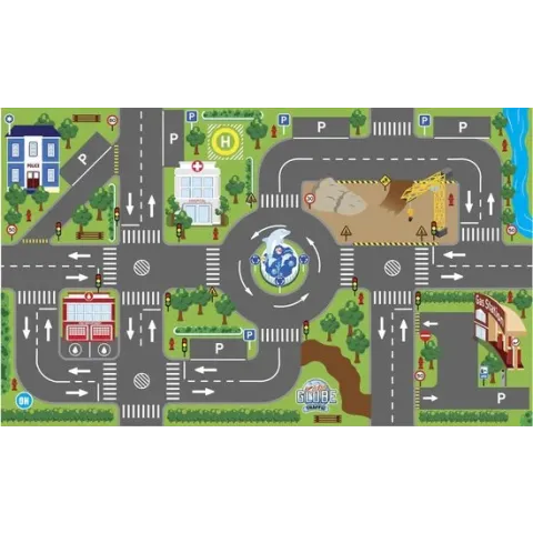 Kids Globe - Speelkleed verkeer - incl LED verkeerslichten