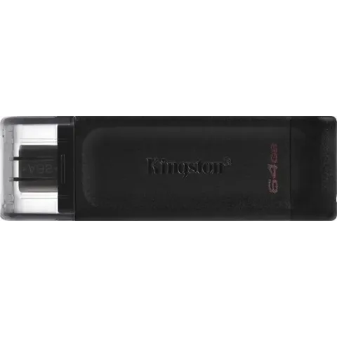 Kingston Technology DataTraveler 70 USB flash drive 64 GB USB Type-C 3.2 Gen 1 (3.1 Gen 1) Zwart
