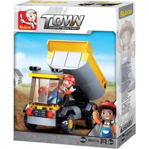 Kleine kiepwagen Sluban 83 stuks