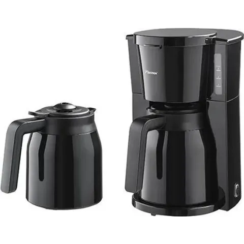 Koffiezetter 10kops 2thermoskannen 800W zwart
