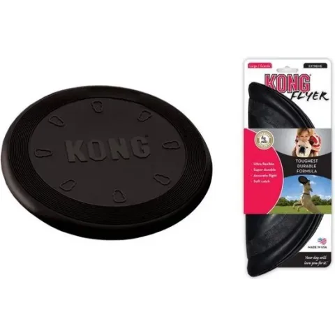 Kong Lichtspeelgoed Flyer Extreme - Hondenspeelgoed - 29,8 cm - Zwart