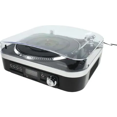 König - HAV-TT25USB - USB Platenspeler met Speakers - Zwart