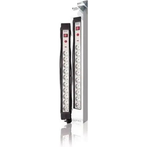 König KNES103SPF1PRO power uitbreiding Binnen 10 AC-uitgang(en) Zwart, Wit