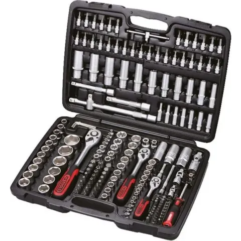 KS Tools 179-delige Multigereedschap Set – Ratelset/Doppenset/Bit Set/Momentsleutel - 1/4, 3/8 en 1/2 Inch