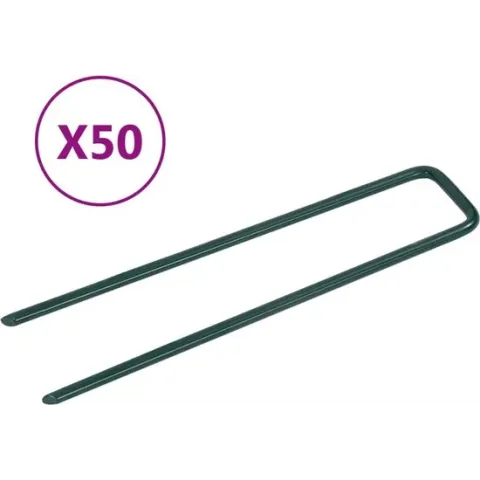 Kunstgraspennen 50 st U-vormig ijzer