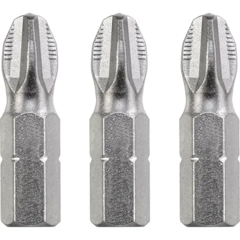 KWB Industrial Steel Bits, 25mm, Phillips/ kruisgleuf PH3 3 stuks
