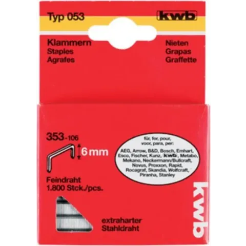 KWB Nieten Hard Type 053C - 12 mm - 1200 Stuks