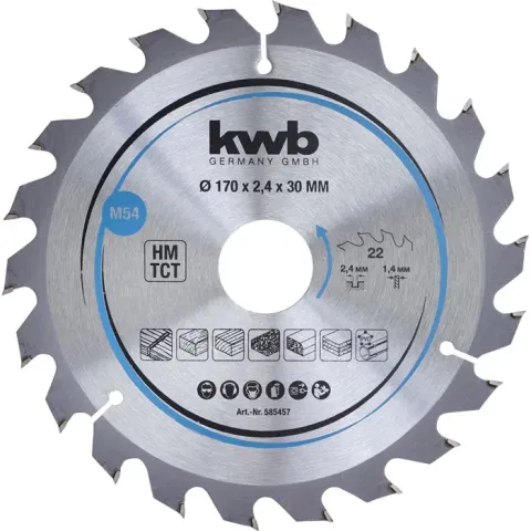 KWB Spaanplaat-Cirkelzaagblad 170x30mm