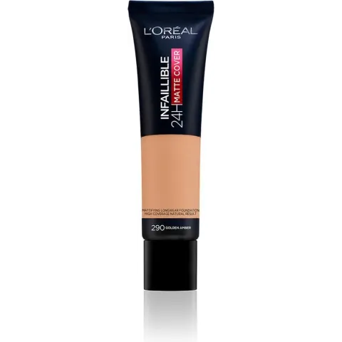 L'Oréal Paris Infaillible 24H Matte Cover Foundation - 290 Ambre Doré – 35 ml