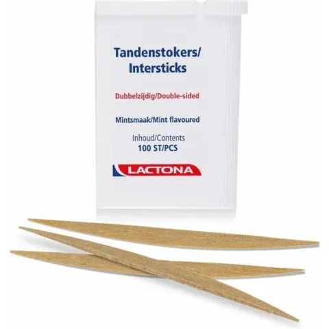 Lactona Tandenstoker - Mintsmaak - 100 stuks