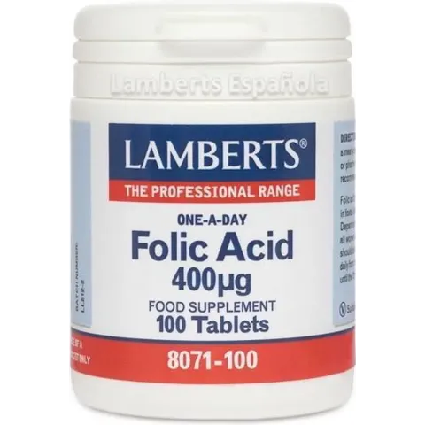 Lamberts Foliumzuur 400mcg - 100 Tabletten