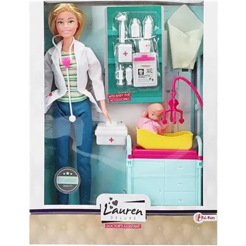 Lauren Teenage Doll Doctor Incl. Acc. And Baby