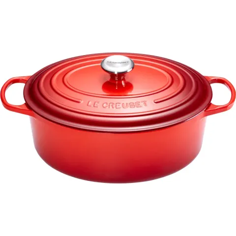 Le Creuset Ovale Stoof-/Braadpan 31 cm Kersenrood