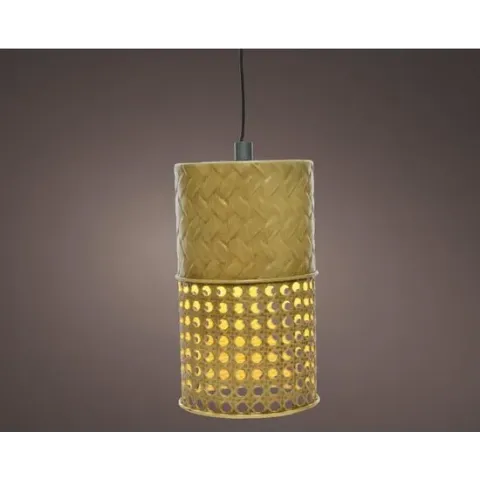 LED Solar hanging light Ø11-H18cm metaal Warmwit. Brandt tot 6 uren.