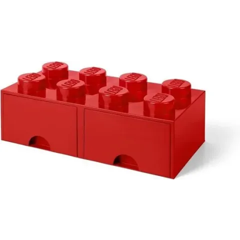 LEGO Brick 8 Opbergbox - Kunststof - Rood
