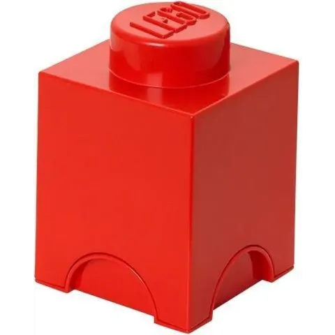Lego Opbergbox - Brick 1 - 12,5 x 12,5 x 18 cm - 1,2 l - Rood