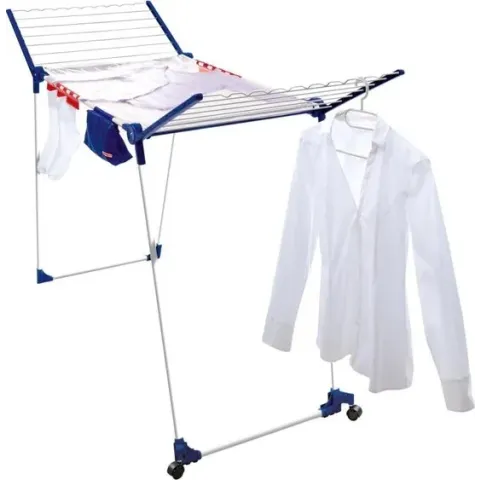 Leifheit - Droogrek Pegasus 200 Solid Deluxe Mobile –  met wieltjes - 20 m drooglengte