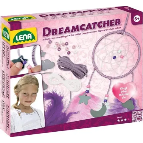 Lena Maak Je Eigen Dromenvanger Meisjes Rvs/wol Paars 8-delig
