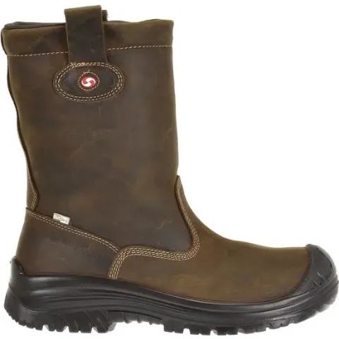 Leren veiligheidslaars gevoerd Sixton Montana OutDry bruin