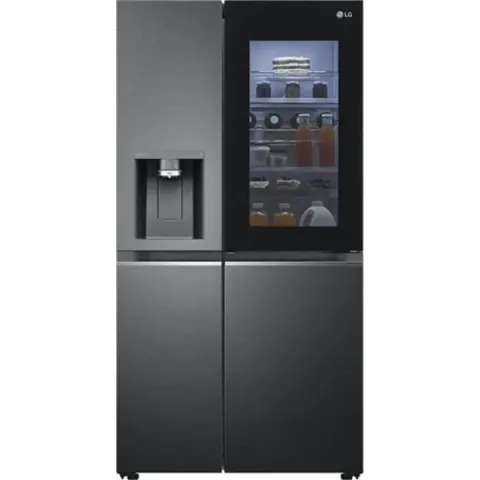 LG GSXV90MCDE Amerikaanse koelkast Zwart Knock Knock InstaVieuw