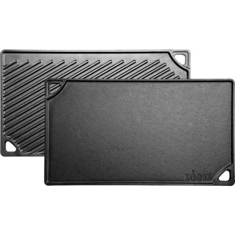Lodge Gietijzeren Grillplaat Dubbel, 42x24cm