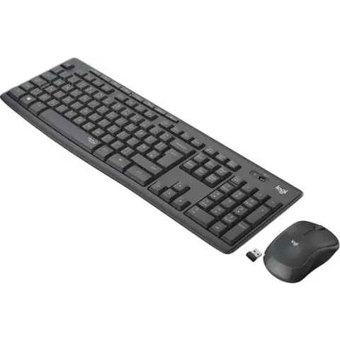Logitech MK295 Silent - Draadloze muis en toetsenbord - AZERTY BE / Graphite