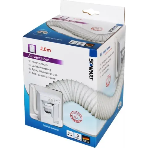 luchtafvoerslang set PVC 100mm 2,0m