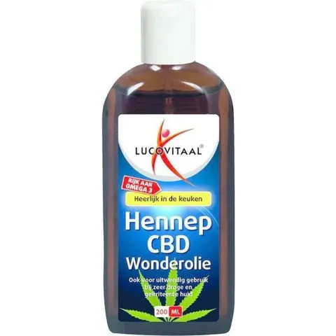 Lucovitaal Hennep CBD Huidwonder Olie - 200 ml