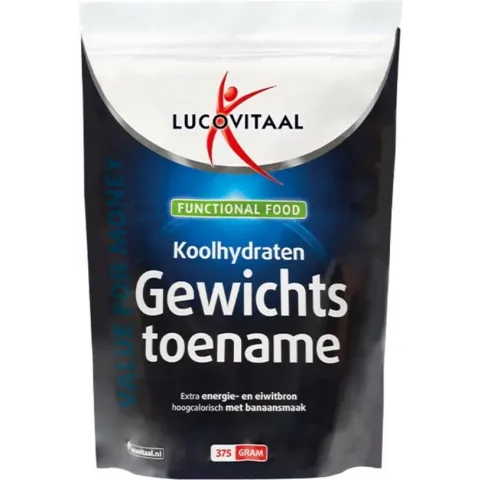 Lucovitaal Koolhydraten gewichtstoename poeder