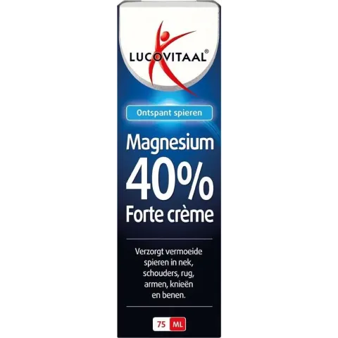 Lucovitaal Magnesium 40% Forte Creme Spierbalsem - 75 milliliter