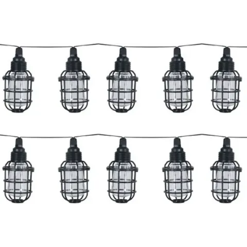 Luxform Tuinlichtsnoer Corsica solar LED transparant en zwart