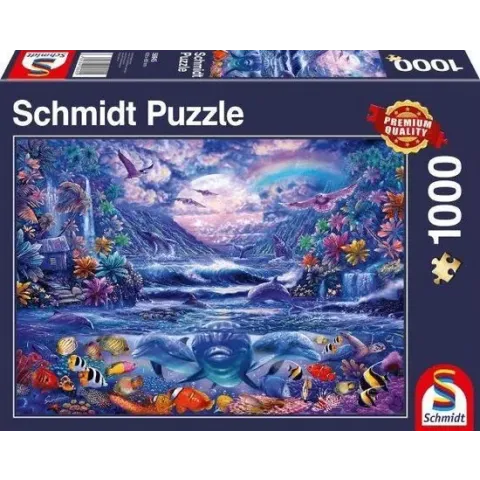 Maanlicht Oase, 1000 stukjes Puzzel