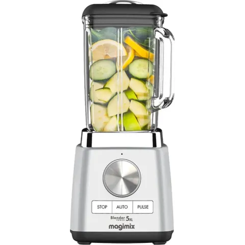 Magimix Blender Power 5 XL - Smoothie Maker - 2 Liter - Ice Crusher - Mat Chroom