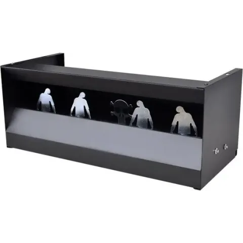 Magnetische schietkast met swing targets 4 + 1 targets zombies