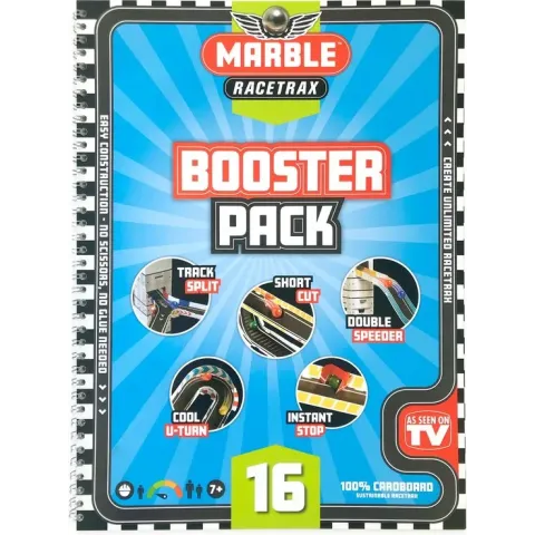Marble Racetrax - Knikkerbaan - Racebaan - Booster Pack - Uitbreidingspakket - 16 Sheets