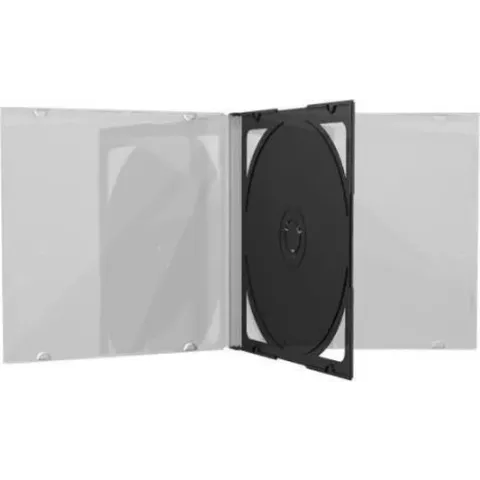 MediaRange CD-Leerhülle voor 2 Dics 10.4mm schwarzes Tray